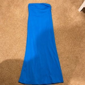 Royal blue , floor length dress from Princess Polly